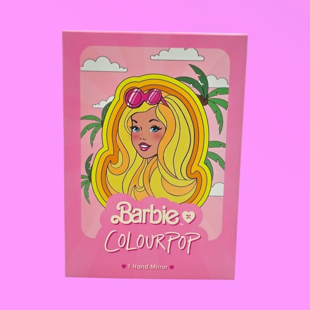 Colourpop x Barbie Pink Heart Hand Mirror